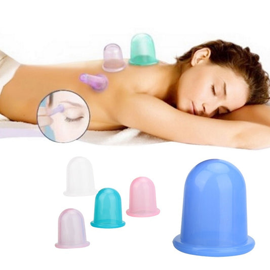 Silicone Vacuum Cupping Therapy Set – Transparent Medium Cup