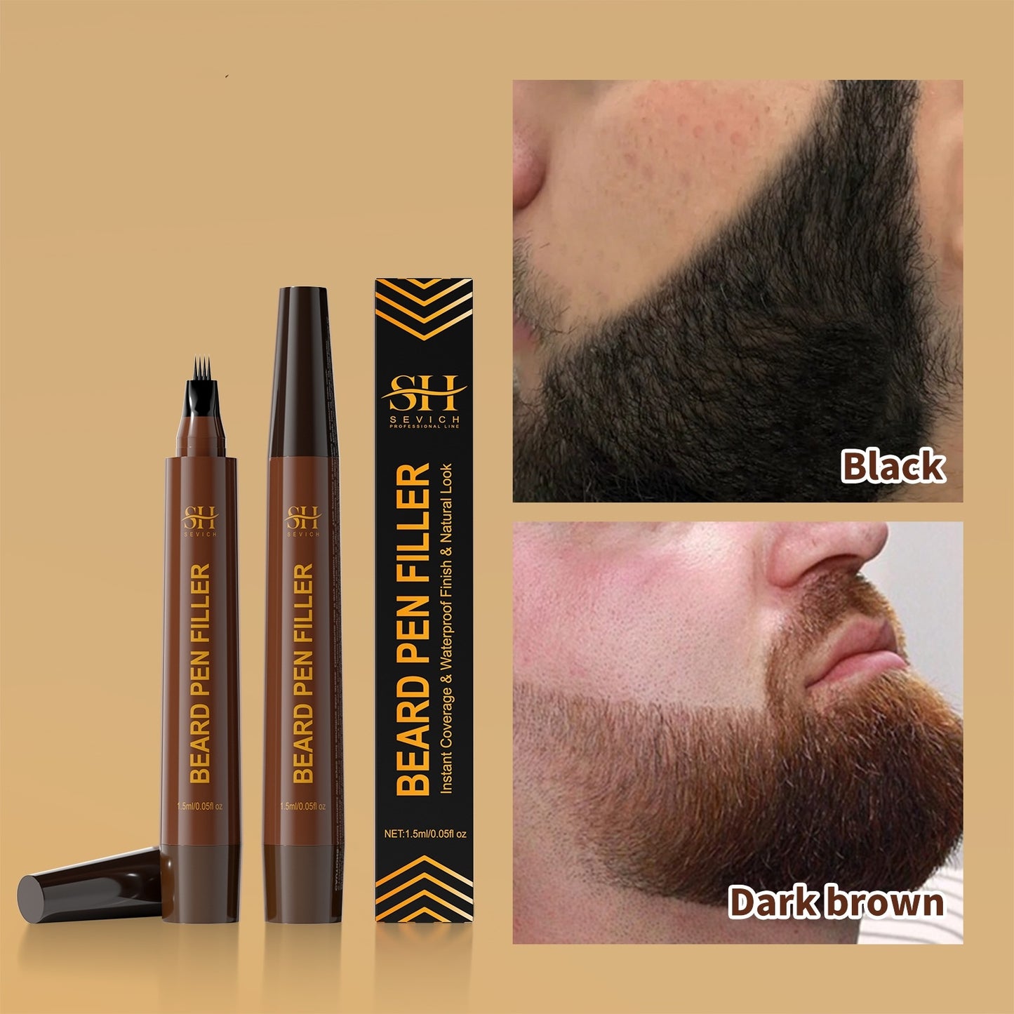 Men’s Beard & Eyebrow Filler – Waterproof
