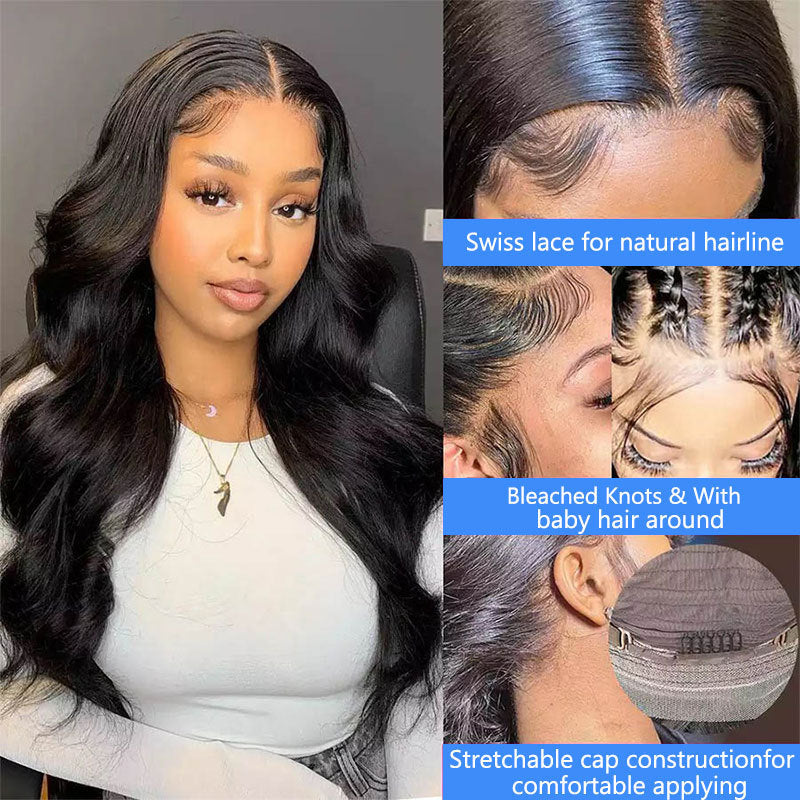 Loose Deep Wave 13x4 Transparent Lace Human Hair Wig