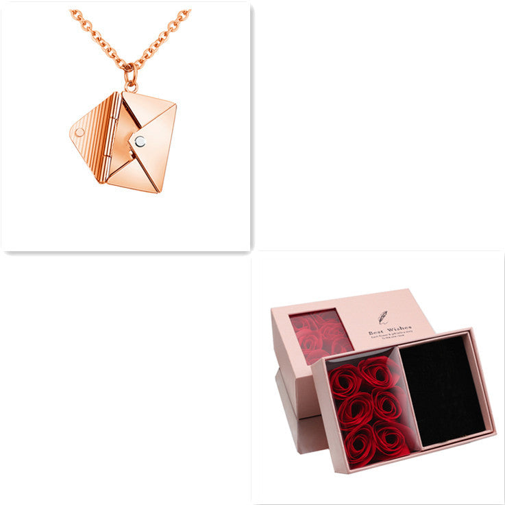 Fashion Envelope Necklace – Romantic Gift for Her