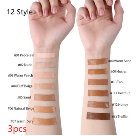 "Liquid Foundation Oil Control Concealer Makeup Base"