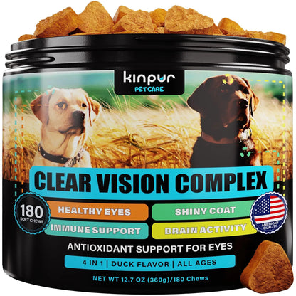 Dog Eye Vitamins – Vision & Tear Stain Support with Immune-Boosting Nutrients