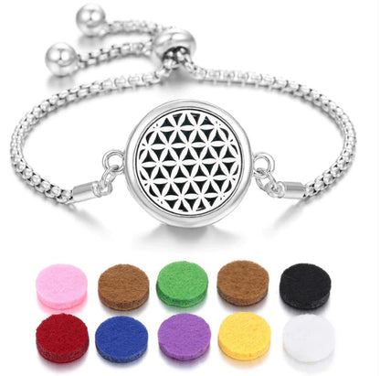 2024 New Kaleidoscope Aromatherapy Bracelet – Essential Oil Diffuser Locket Jewelry for Women
