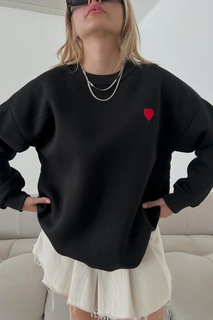 Women’s Casual Round Neck Pullover Sweater