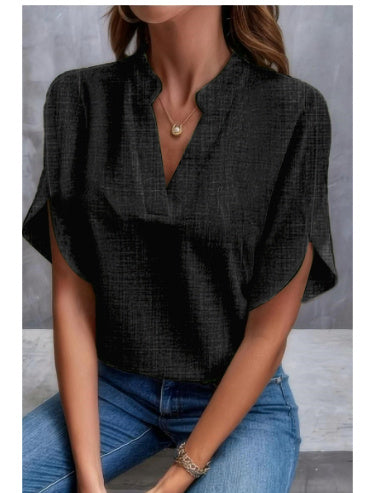 Women’s Summer V-Neck Chiffon Shirt