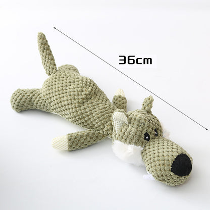 Plush Puppy Chew Toy with Squeaker for Small Dogs