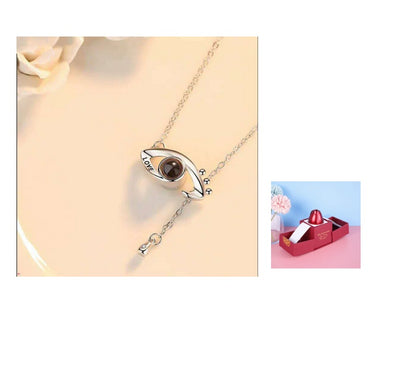 Valentine’s Day Metal Rose Jewelry Box – Necklace Gift
