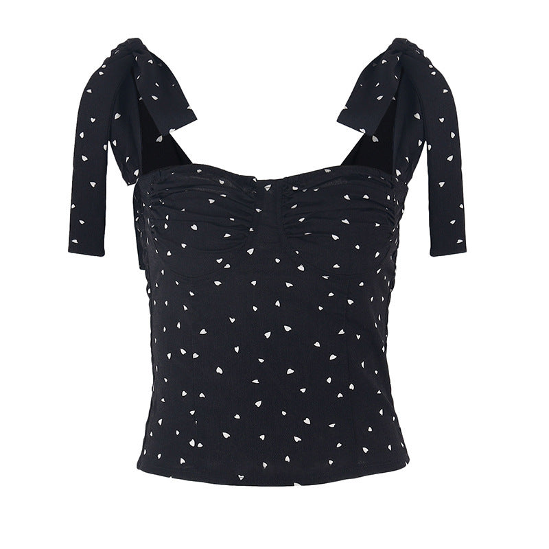 Women’s Dot Strap Bodysuit Top