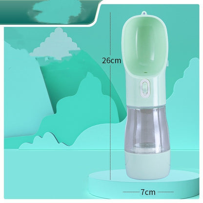 Portable Dog Water Bottle Feeder – Travel Pet Drinking & Food Bowl for Outdoor Use