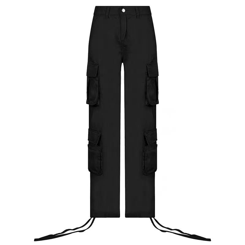 Street Hip-Hop Cargo Pants – Low Waist