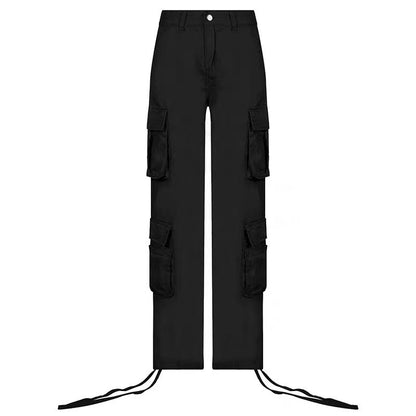 Street Hip-Hop Cargo Pants – Low Waist
