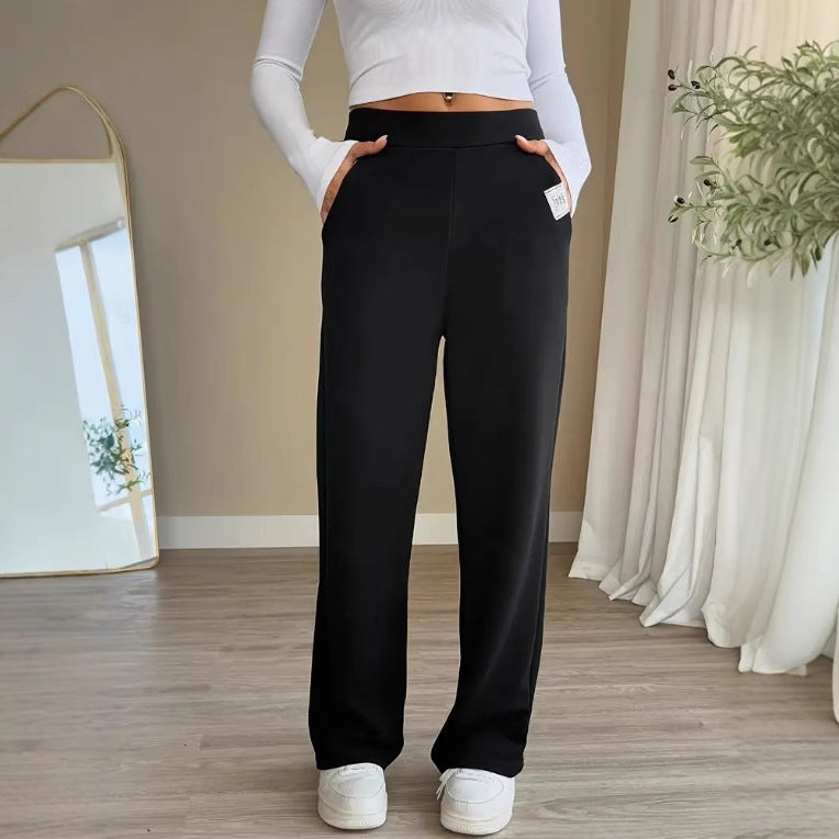 Women’s High Waist Straight-Leg Pants