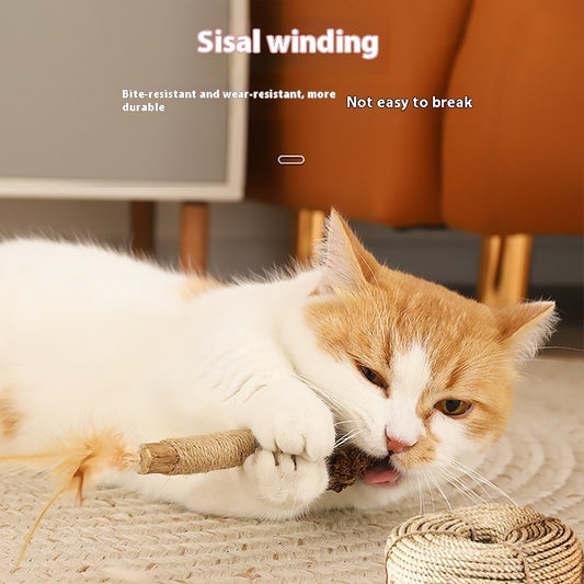 Polygonum Cat Teaser – Self-Hi Interactive Molar Rod for Cats