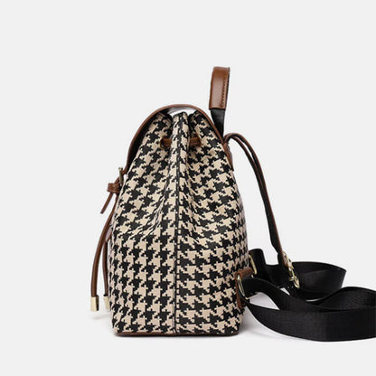 Women’s Houndstooth Travel Backpack