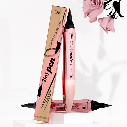 2-in-1 Dual Head Liquid Eyebrow Pencil & Eyeliner