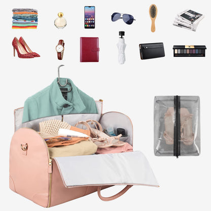 Large Capacity Women's Travel Duffle Bag & Suit Tote