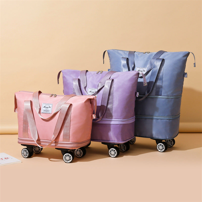 Women’s Travel Sports Bag – Large Capacity Duffel with Universal Wheels & Wet/Dry Separation