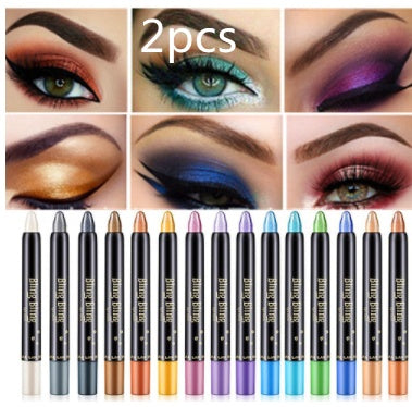 Pearlescent Eyeshadow Pen – Waterproof Shiny Gel Stick (15 Colors)