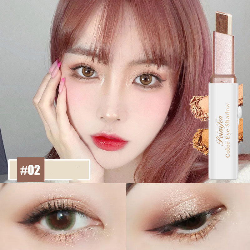 Lazy Eyeshadow Stick – Double Color Shimmer Waterproof