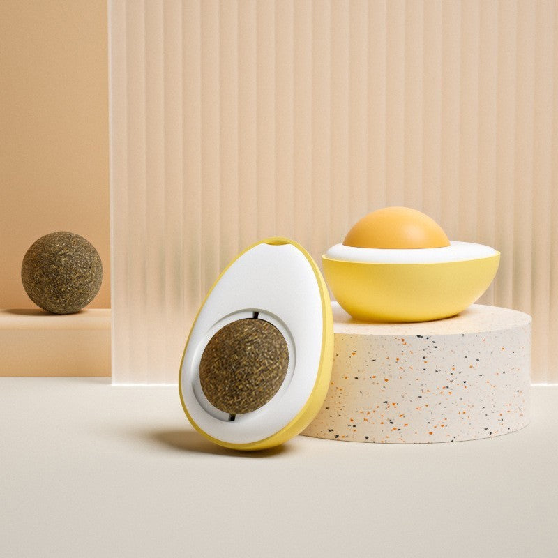 Catnip Ball Toy – Interactive Edible Silvervine Chew, Teeth Cleaning & Energy Boost for Cats