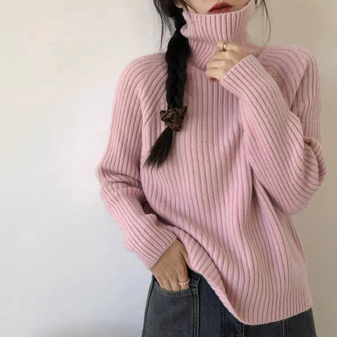 Women’s Shiny Soft Turtleneck Sweater