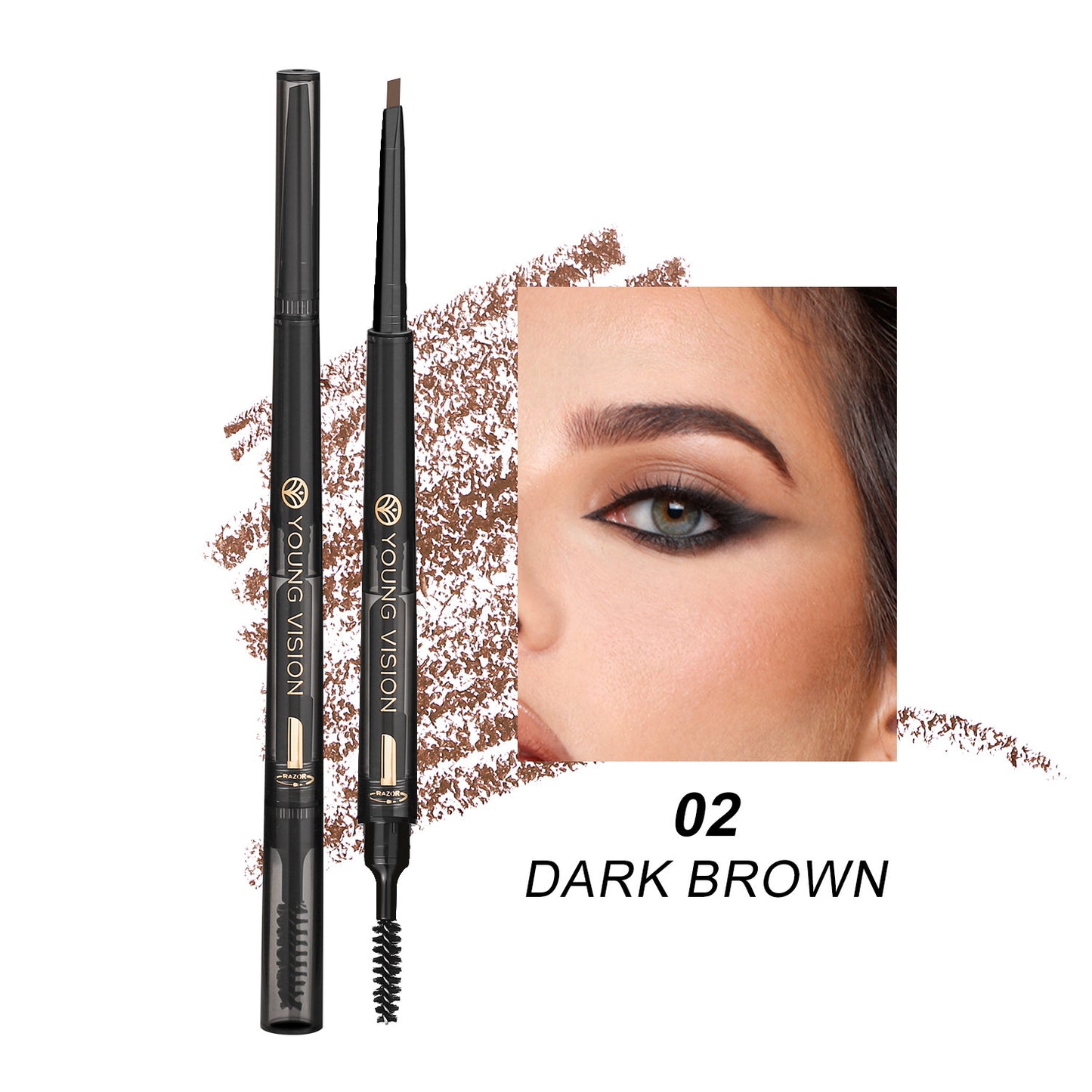 3-in-1 Waterproof Eyebrow Pencil