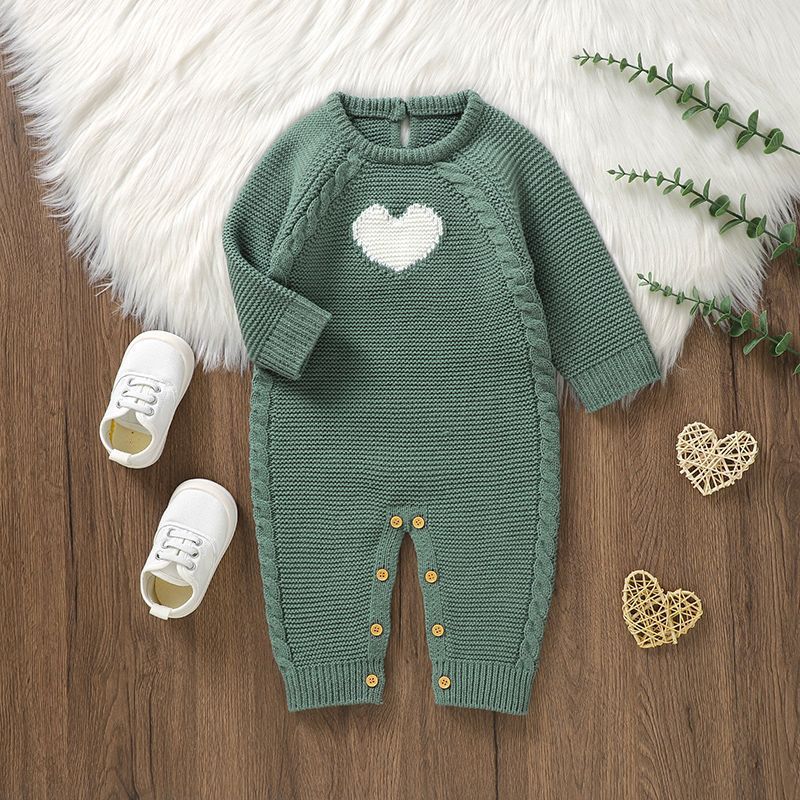 Baby Heart Casual Jumpsuit – Trendy Romper for Babies