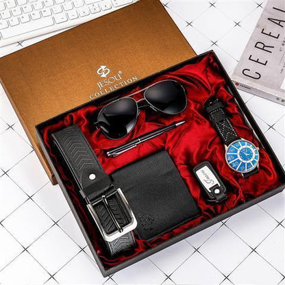 Men’s Watch, Wallet, Sunglasses & Belt Gift Set