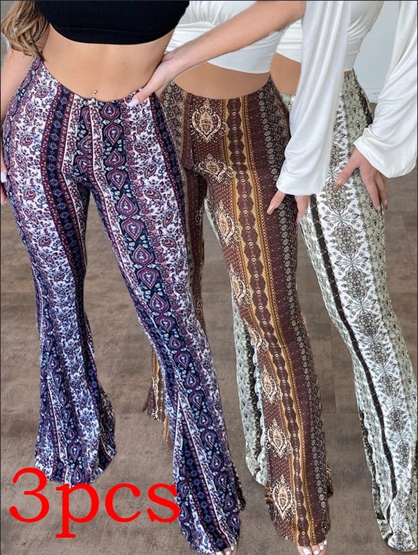 High Elastic Slim Pants – Sexy Print