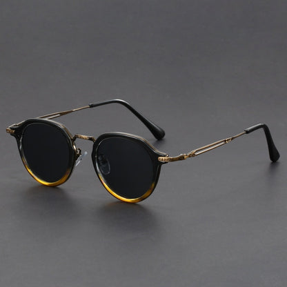 Metal Circle Frame Sunglasses UV Men And Women Sun Glasses