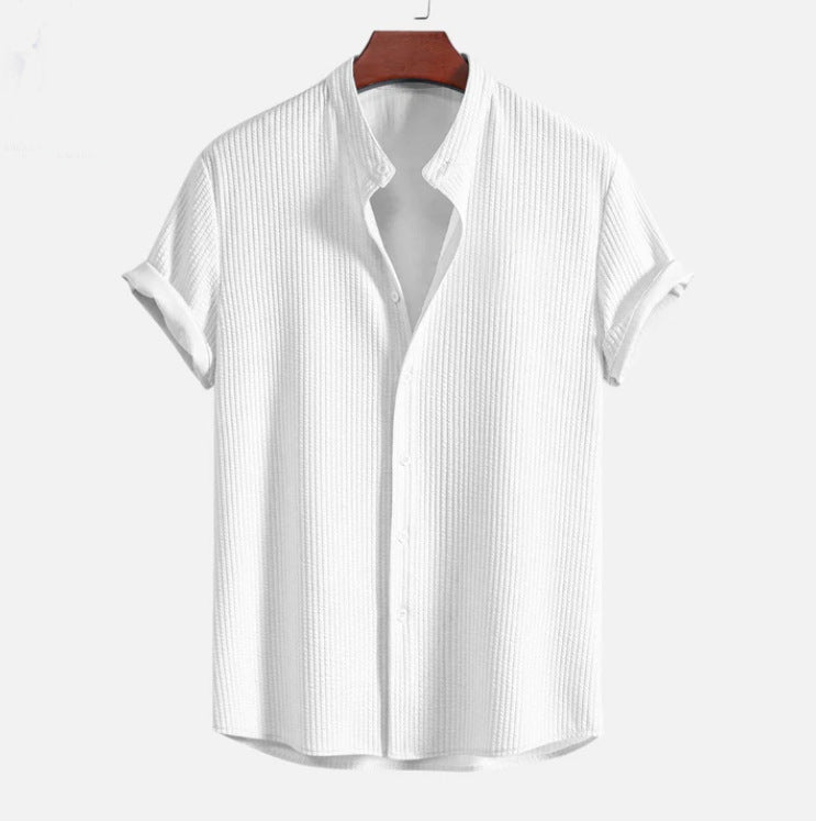 Men’s Summer Loose Shirt – Short Sleeve Casual Top