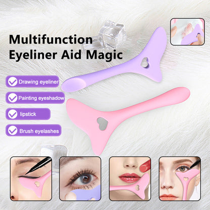 Silicone Eyeliner & Lip Stencil – Reusable Makeup Tool for Beginners