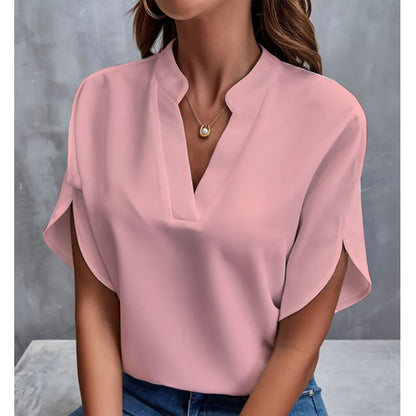 Women’s Summer V-Neck Chiffon Shirt