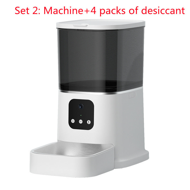 Smart Automatic Pet Feeder – Large Capacity WiFi Food Dispenser with Voice Recording, Timer & App Control for Cats & Dogs