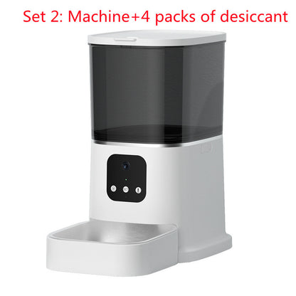 Smart Automatic Pet Feeder – Large Capacity WiFi Food Dispenser with Voice Recording, Timer & App Control for Cats & Dogs