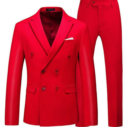 Men’s 2-Piece Slim Fit Suit – Casual Tuxedo Set for Men