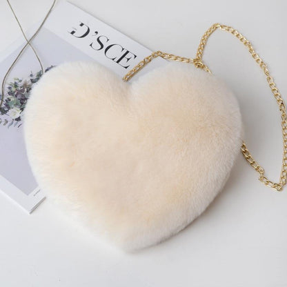 Love Plush Chain Shoulder Bag for Women – Valentine’s Day Party Bag
