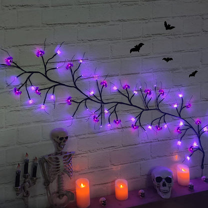 Halloween LED String Lights – Bat & Pumpkin Party Decorations