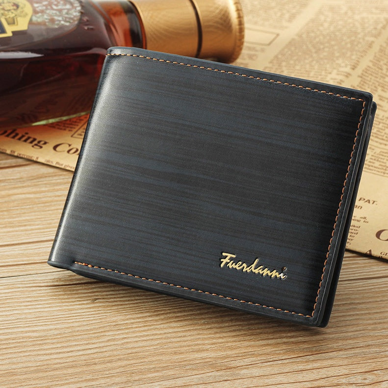 Men’s Leather Bifold Wallet – Credit Card & ID Holder