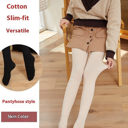 Maternity Cotton Pantyhose – Striped Winter