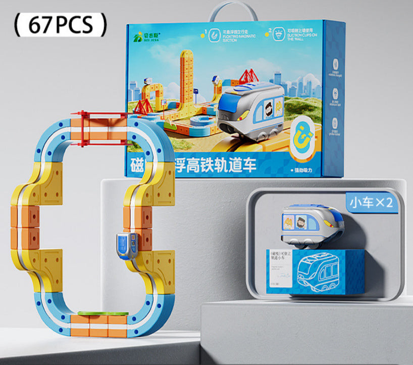 Children's Educational Electric Magnetic High-speed Rail Track Assembling Toys