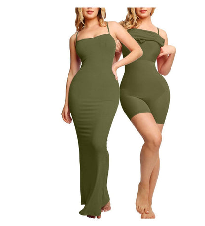 Women’s Shapewear Bodysuit Dress – Tummy Control Slim Fit