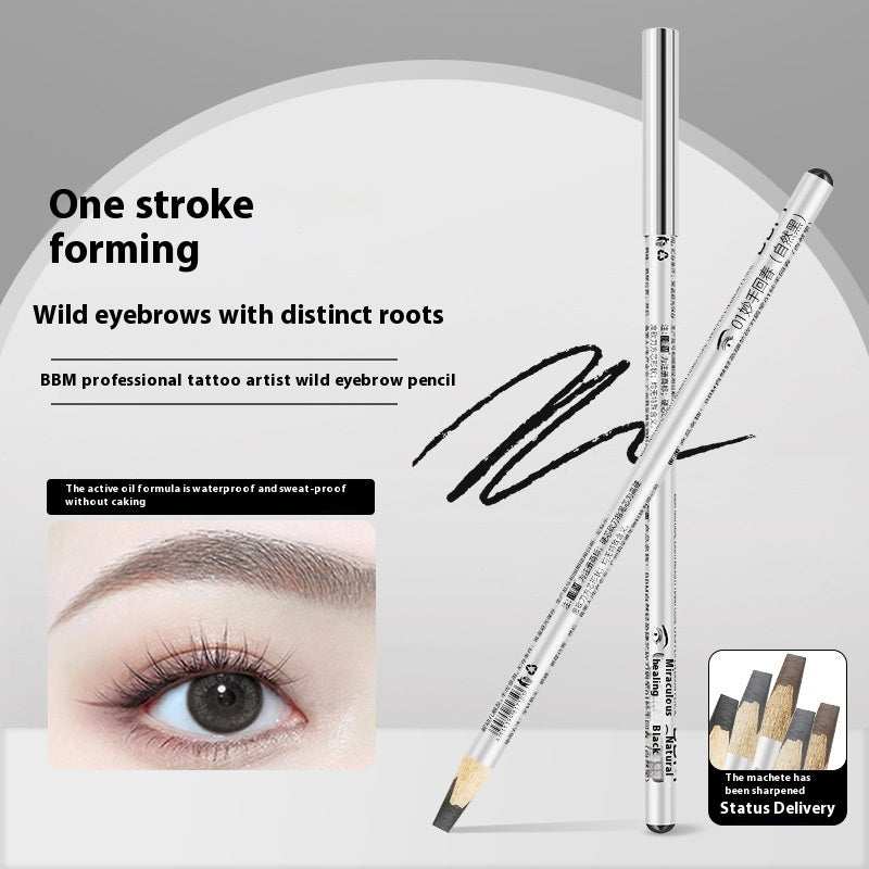 Waterproof Wild Eyebrow Pencil – Sweat-Proof, Hard Core, Distinct Line Design
