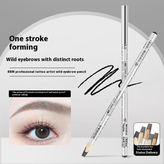 Waterproof Wild Eyebrow Pencil – Sweat-Proof, Hard Core, Distinct Line Design