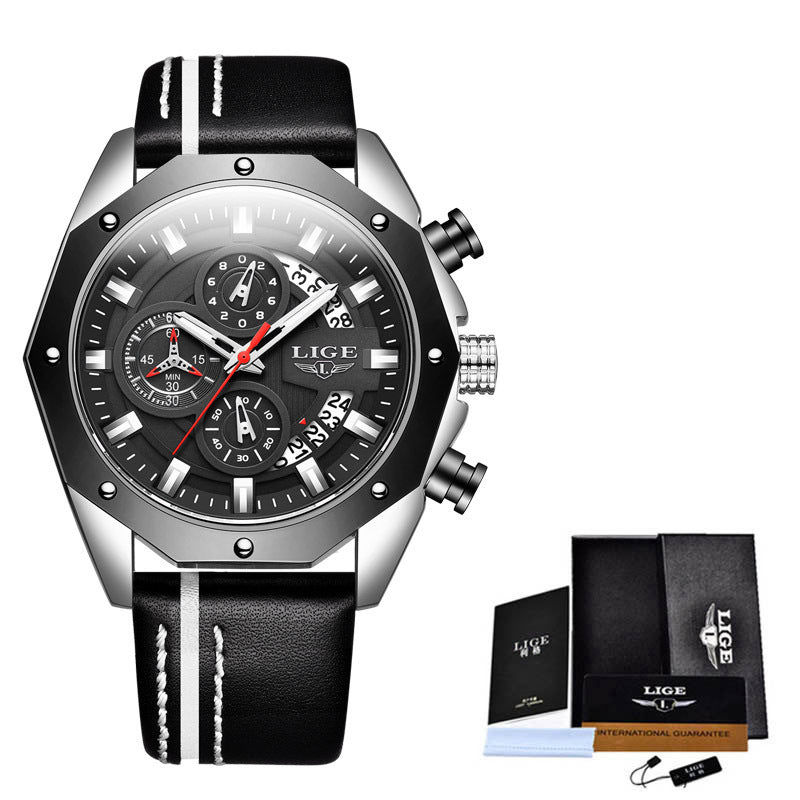 Luxury Men’s Sport Watch – Waterproof Quartz Chronograph