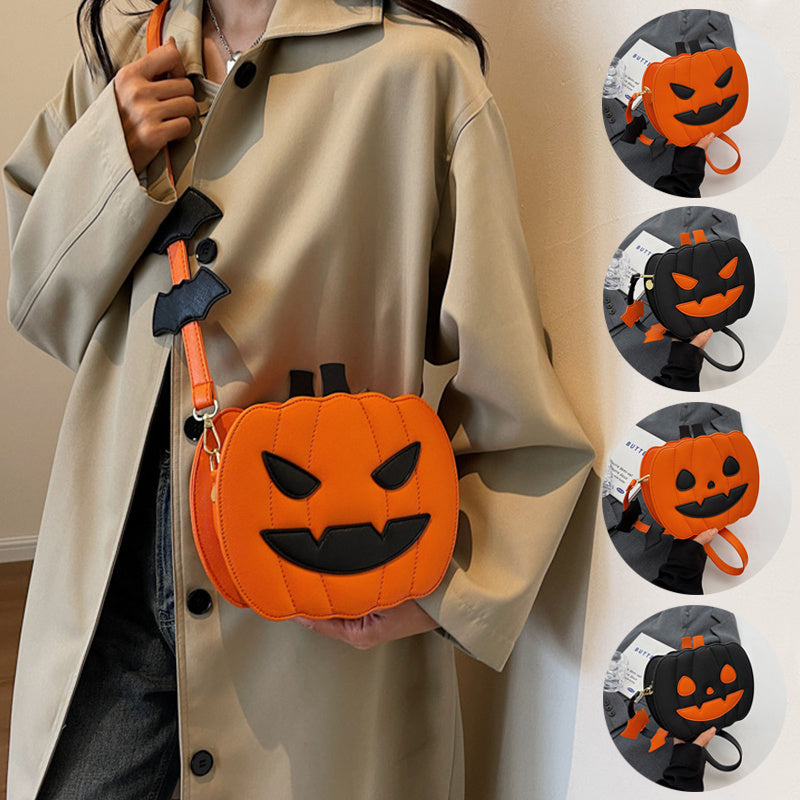 Funny Pumpkin Halloween Shoulder Bag
