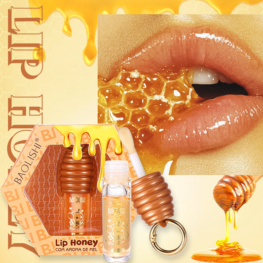 Moisturizing Honey Lip Gloss – Portable Keychain Lip Balm