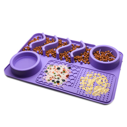 Dog Silicone Licking Mat – Multifunctional Smelling & Feeding Pad for Pets