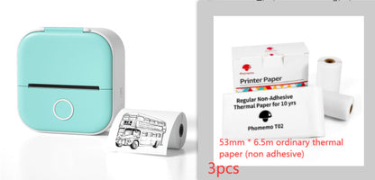 Portable Mini Thermal Label & Photo Printer | Bluetooth-Compatible | Price Tag & Student Study Aid Printer