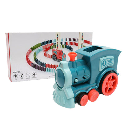 Automatic Domino Train Toy – Electric Block-Laying Puzzle Car